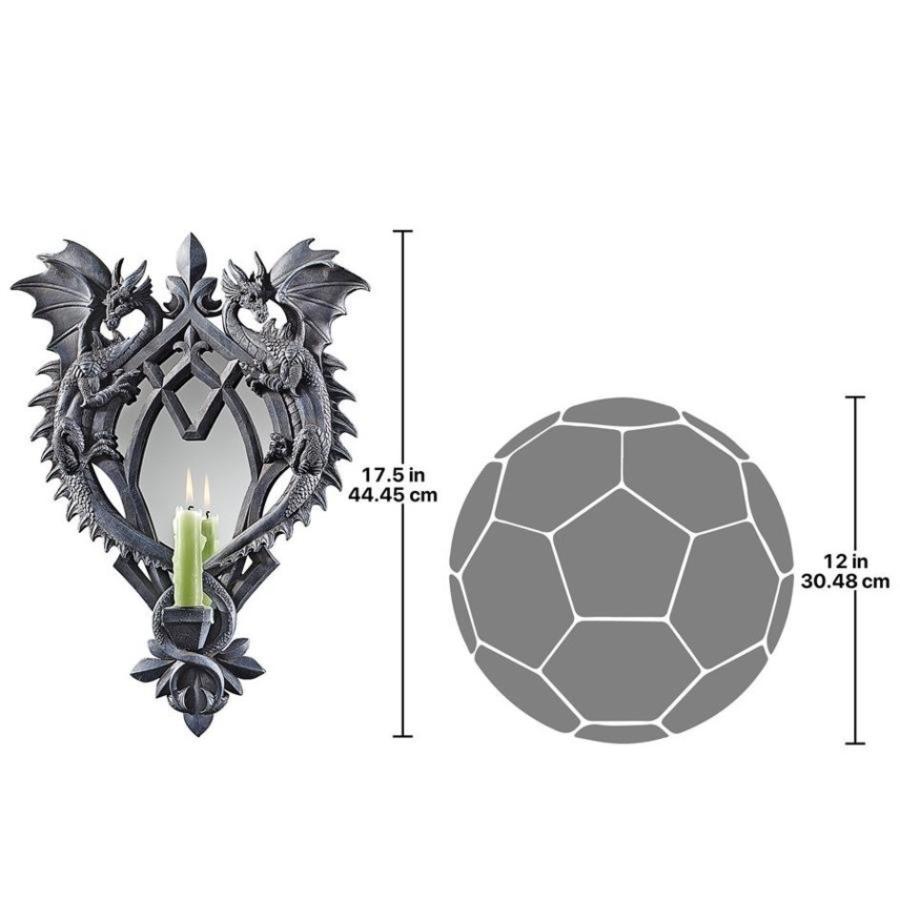 ダブルトラブル ゴシックドラゴン ミラー壁彫刻 彫刻 彫像 ダブルトラブル ゴシックドラゴン ミラー壁彫刻 彫刻 彫像
