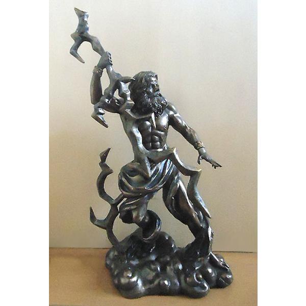 ブロンズ仕上げ 雷を持ったゼウス像 ギリシャ神話 彫像 オリンポス12神 全能神 アテネ アクロポリス パルテノン神殿 プレゼント 輸入品 O0a067 浪漫堂ショップ 通販 Yahoo ショッピング