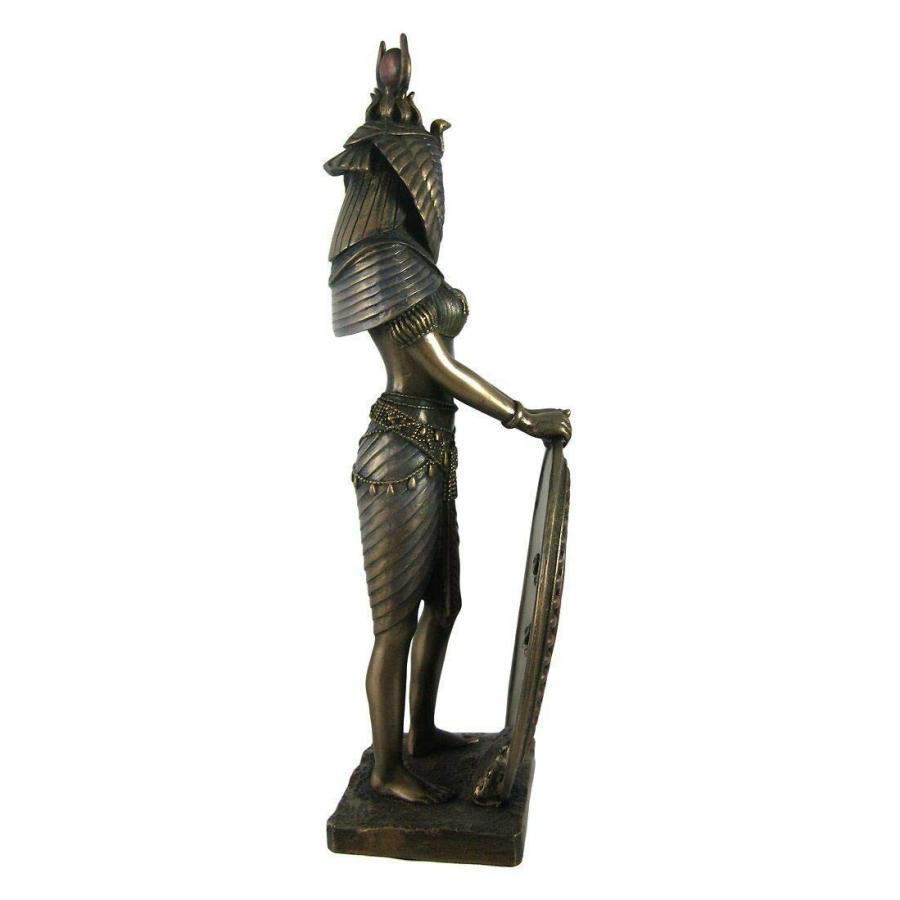 古代エジプト 盾を持ったイシス神（ブラック＆ゴールド色）置物 彫刻 彫像/ ピラミッド 神殿[輸入品 |  | 02