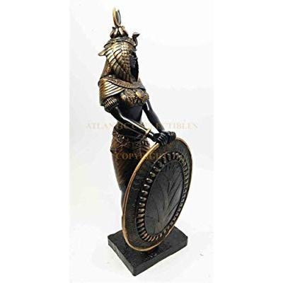 古代エジプト 盾を持ったイシス神（ブラック＆ゴールド色）置物 彫刻 彫像/ ピラミッド 神殿[輸入品 |  | 03