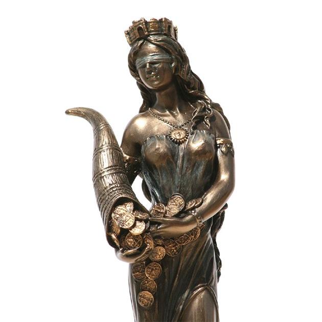 幸運の女神 フォルトゥナ フォルトゥーナ テュケー 彫刻 置物 彫像 タロットの運命の輪 幸福が満ちることのない底の抜けた壺 輸入品 O0j021 浪漫堂ショップ 通販 Yahoo ショッピング