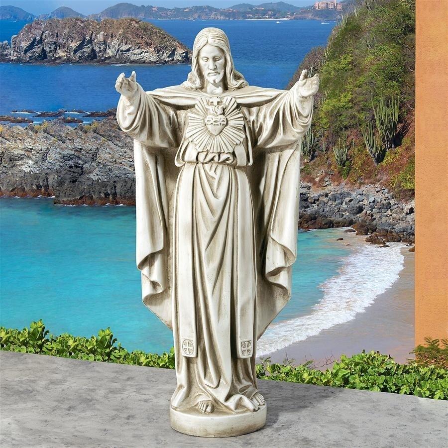 イエスの聖心(みこころ) 崇高な、ガーデン彫刻置物 彫像/ カトリック