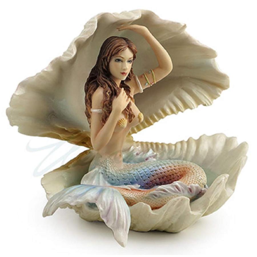 ヴェロネーゼ・デザイン製 貝殻に座っている、マーメイド（人魚
