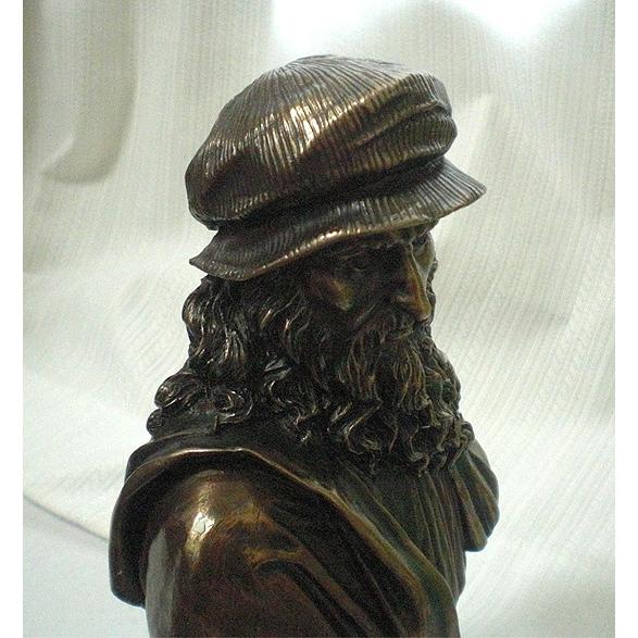 イタリア・ルネッサンス巨匠 レオナルド・ダ・ヴィンチ ブロンズ風 胸像 彫像 彫刻/ 最後の晩餐 モナリザ 書斎（輸入品 |  | 04