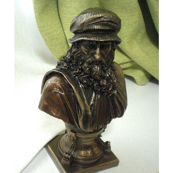 イタリア・ルネッサンス巨匠 レオナルド・ダ・ヴィンチ ブロンズ風 胸像 彫像 彫刻/ 最後の晩餐 モナリザ 書斎（輸入品 |  | 05