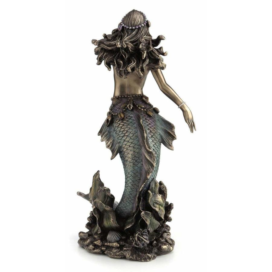 海から立ち上がる美しい人魚（マーメイド） ブロンズ風 彫像 置物/ 水族館 珊瑚礁 大洋(輸入品｜romando｜04