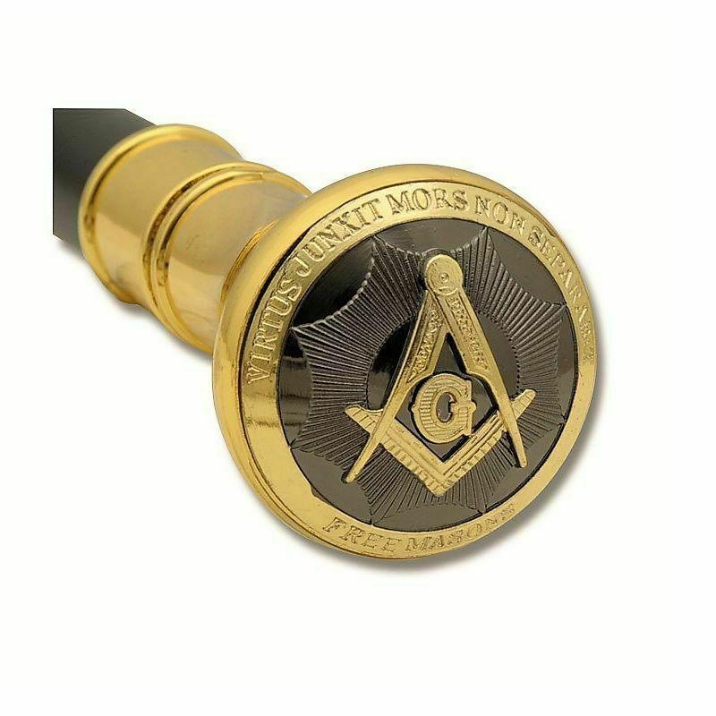 フリーメーソンのシンボルが刻まれた ハンドル飾りが付いた