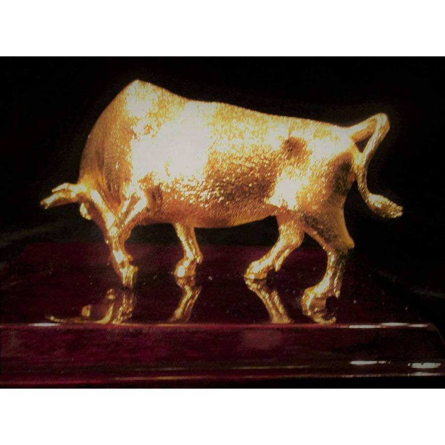 24金ゴールド風 チャージング・ブル(上昇相場)ウォール 24金ゴールド風 チャージング・ブル(上昇相場)ウォール