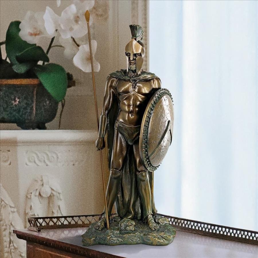 伝説のスパルタ戦士の彫刻 ブロンズ風 彫像 古代ギリシャ 300 伝説のスパルタ戦士の彫刻 ブロンズ風 彫像 古代ギリシャ 300