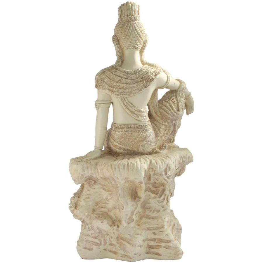 観音菩薩像　彫刻　水月観音　約24cm 即日納品！トップコレクション製水月観音彫像高さ約17.2cm慈悲の