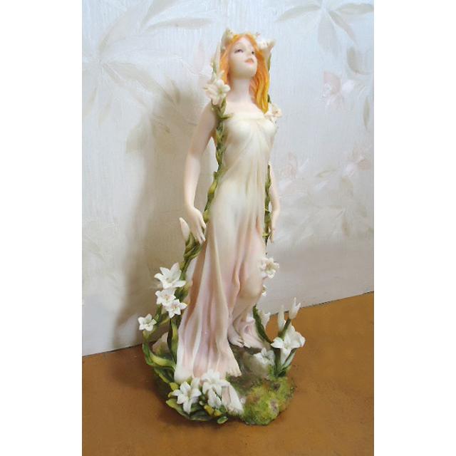 セール！即納！アールヌーボー ミュシャ作春の乙女の像彫像 装飾