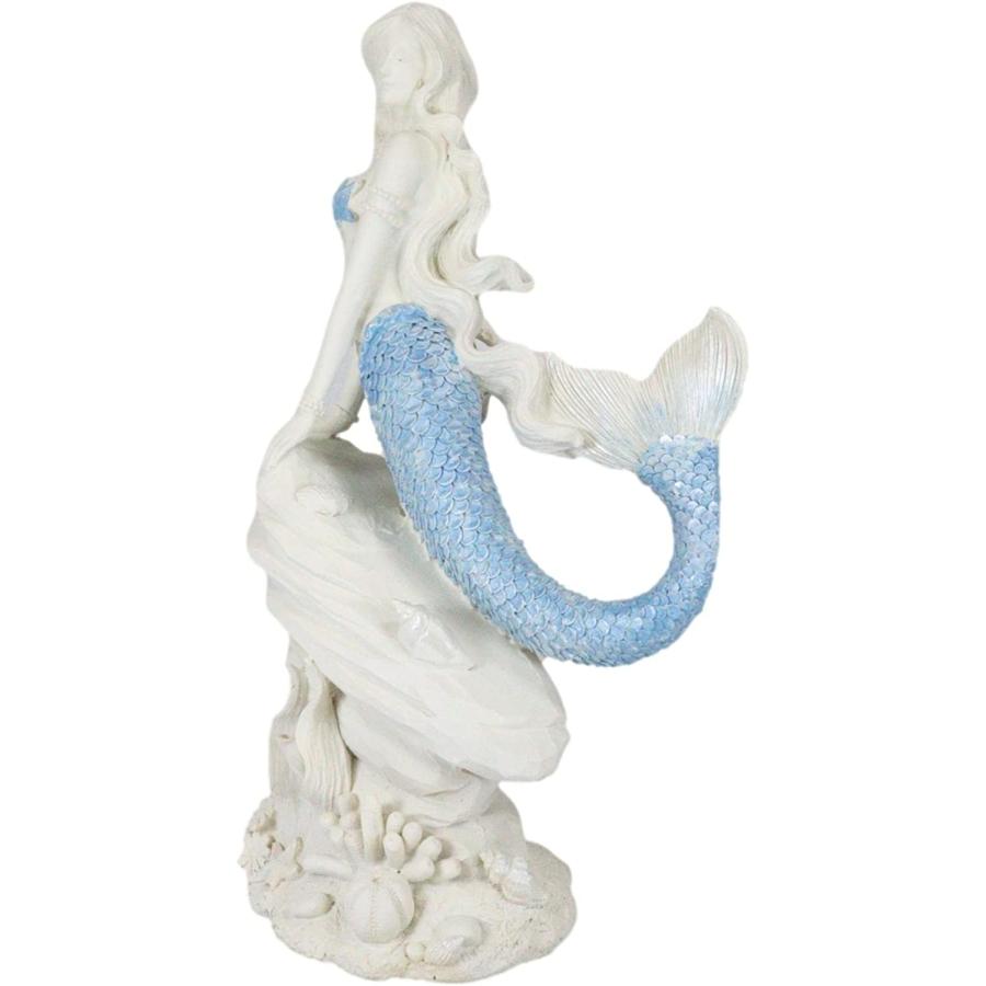 人魚と貝殻の彫刻 約30cm 人魚と貝殻の彫刻 約30cm