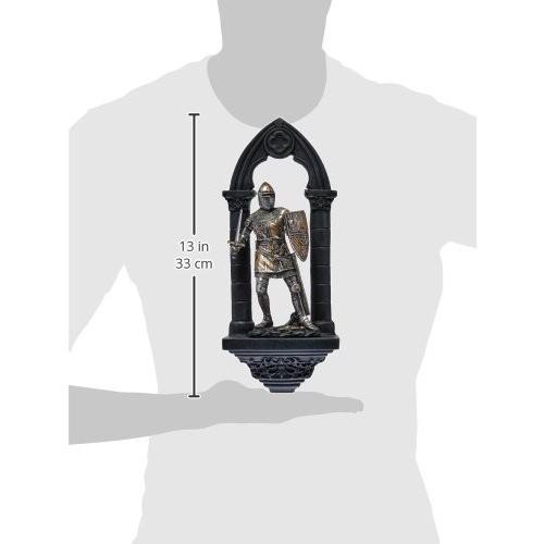 インターネットで買う セール！即納！西洋甲冑鎧 中世騎士 ギャビン卿壁彫刻 西洋置物オブジェ 美術品 彫像/ アーサー王と円卓の騎士(輸入品