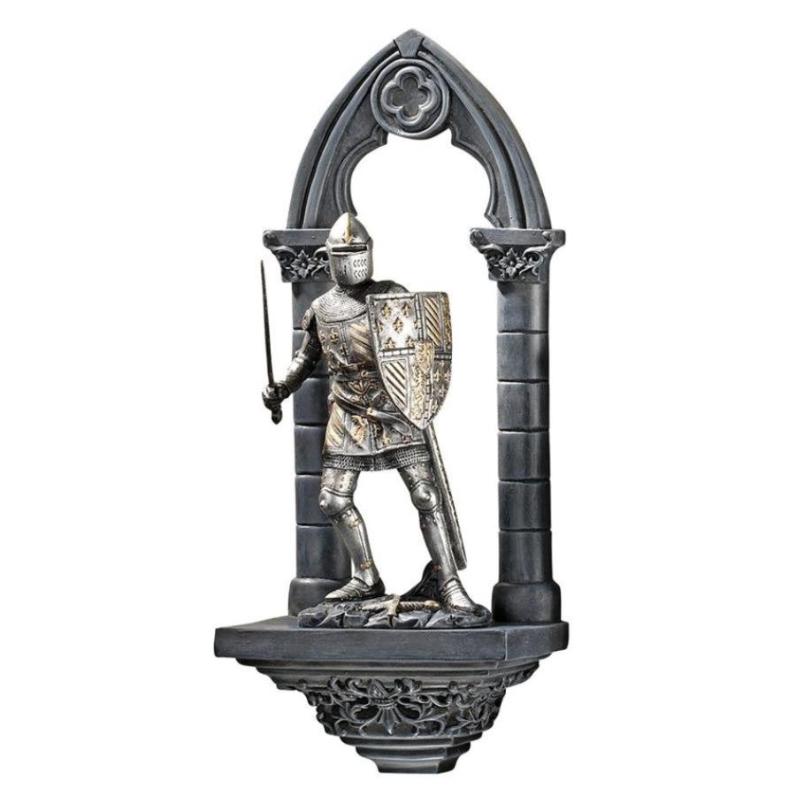 インターネットで買う セール！即納！西洋甲冑鎧 中世騎士 ギャビン卿壁彫刻 西洋置物オブジェ 美術品 彫像/ アーサー王と円卓の騎士(輸入品
