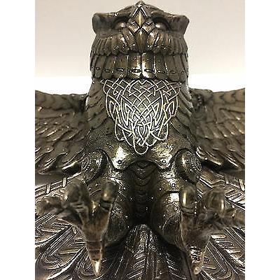 スチームパンク風 飛ぶ フライング・フクロウ(梟) 壁装飾 ファンタジー