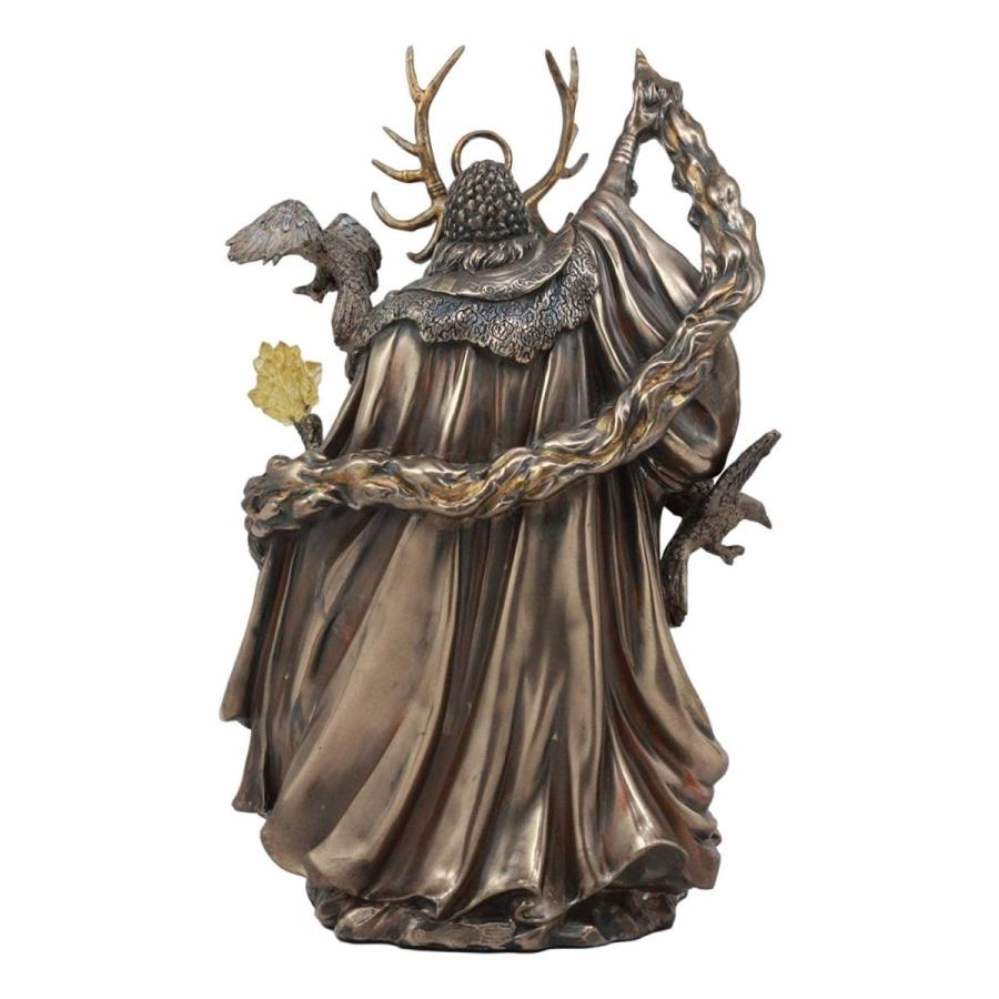 神秘のアーサー伝説の魔法使いマーリン 火の賢人 ブロンズ風彫像 神秘のアーサー伝説の魔法使いマーリン 火の賢人 ブロンズ風彫像
