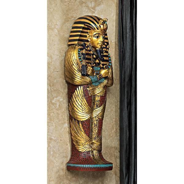デザイン・トスカノ製 古代エジプト王 ツタンカーメンの黄金棺 壁彫刻