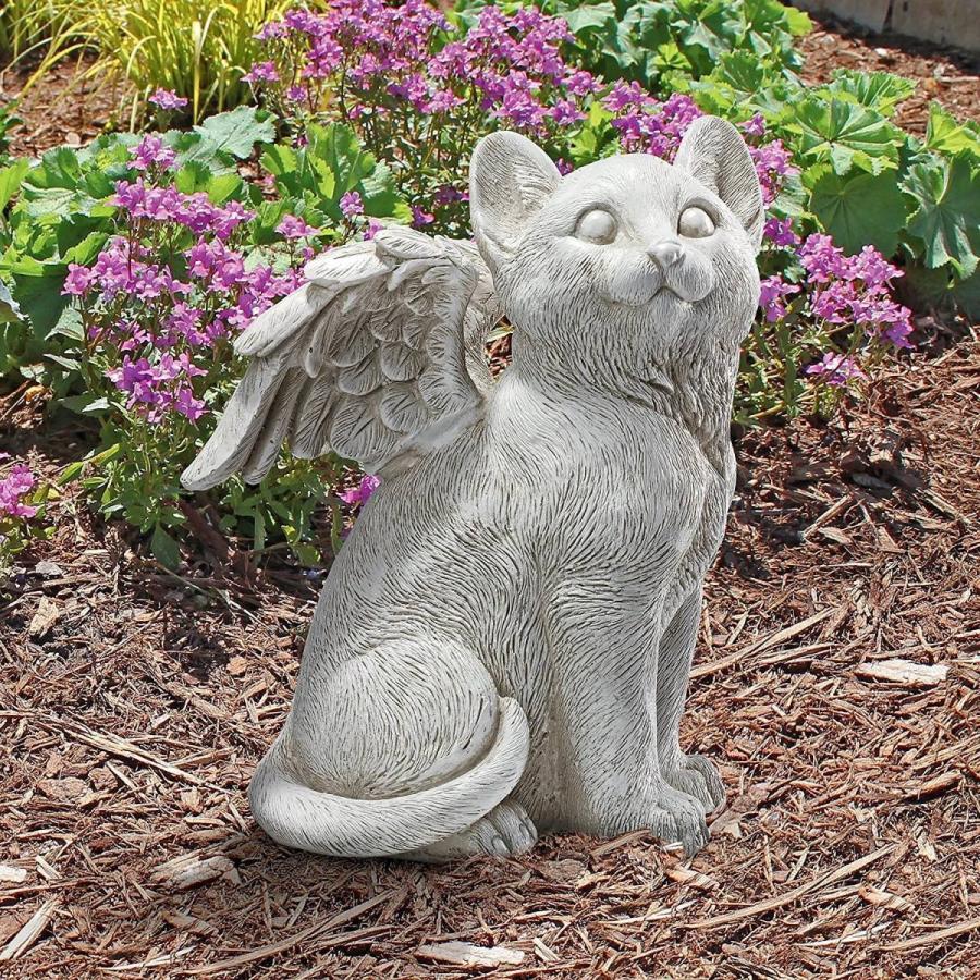 愛する友人 メモリアルペット 猫（ネコ）の天使 彫像 彫刻 置物/ 猫のお墓 エンジェル 追憶(輸入品) : o9g032 : 浪漫堂ショップ -  通販 - Yahoo!ショッピング
