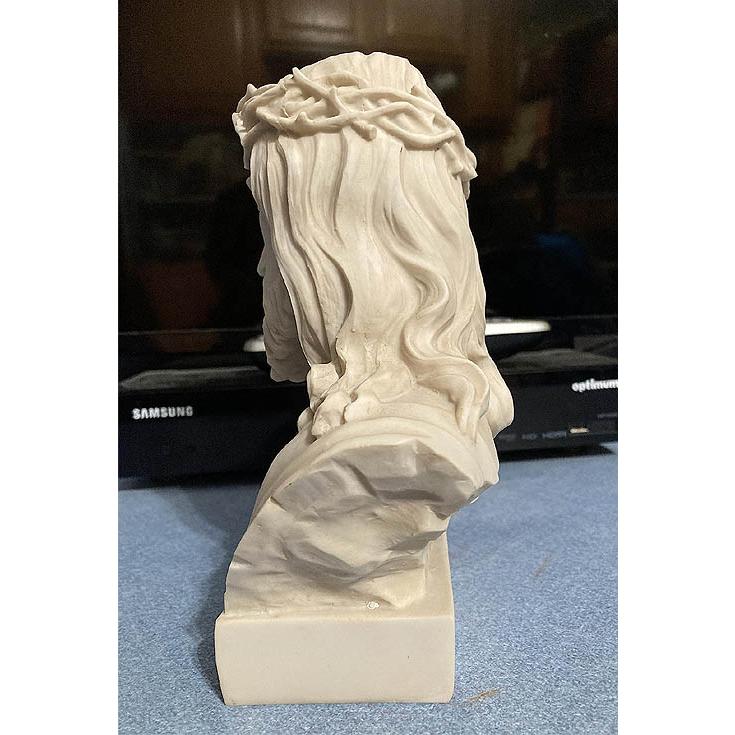 カトリック宗教彫刻 イエス・キリスト 胸像 大理石風 彫像/ Jesus Bust