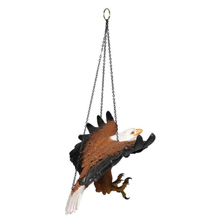 自由への飛翔 アメリカン白頭鷲 ハンギングバード 幅約49cm 彫像