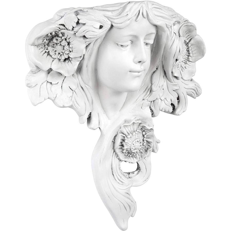 西洋彫刻 壁掛けプランター アール・ヌーボー風 レプリカ 「ラ・プランタン（春）」：壁彫刻 彫像(輸入品 西洋彫刻 壁掛けプランター アール レプリカ ラ プランタン 春 輸入品