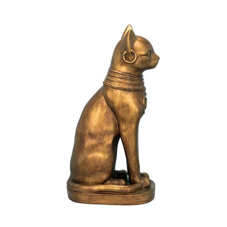 古代エジプト黄金色 バステト神彫像 彫刻/ 黄金猫 ブバスティス 古代エジプト黄金色 バステト神彫像 彫刻/ 黄金猫 ブバスティス