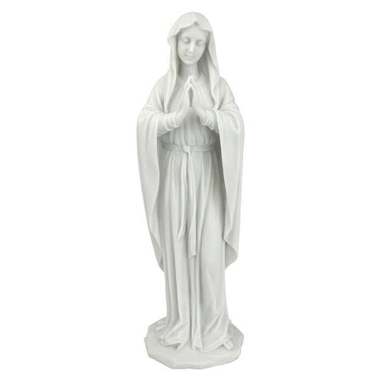 聖母マリア 癒しのお姿 大理石風 彫刻 彫像 ラージ（大型） カトリック