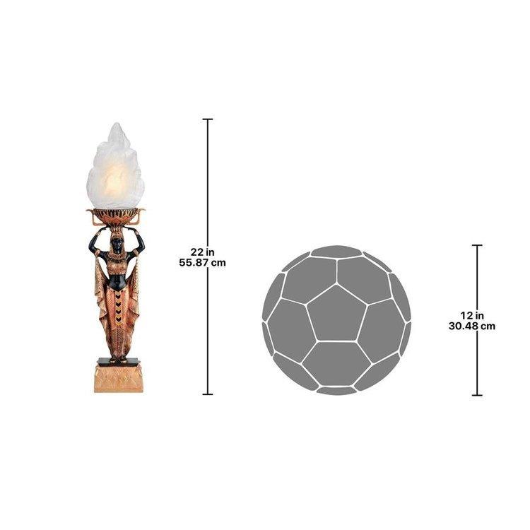 古代エジプトスタイル彫刻テーブルランプ 照明 ブロンズ風彫像 古代エジプトスタイル彫刻テーブルランプ 照明 ブロンズ風彫像