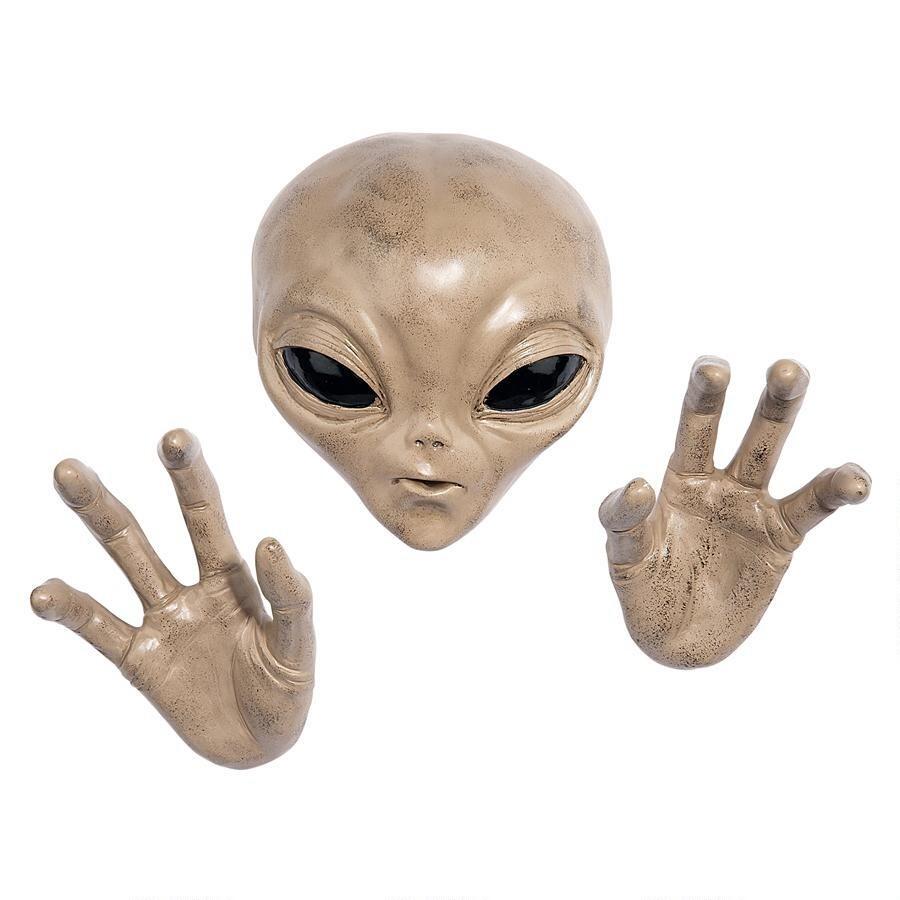 宇宙人 エイリアン ロズウェル グレイ 壁装飾オブジェ 彫刻 彫像 インテリアオブジェ Ufoカフェ 超常現象 輸入品 O9o078 浪漫堂ショップ 通販 Yahoo ショッピング