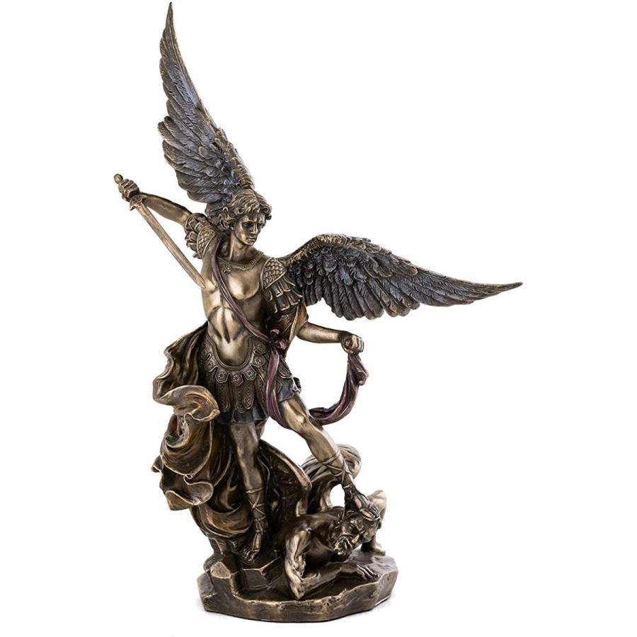ルシファーを倒す大天使 聖ミカエル高さ約22.5cmブロンズ風 ルシファーを倒す大天使 聖ミカエル高さ約22.5cmブロンズ風
