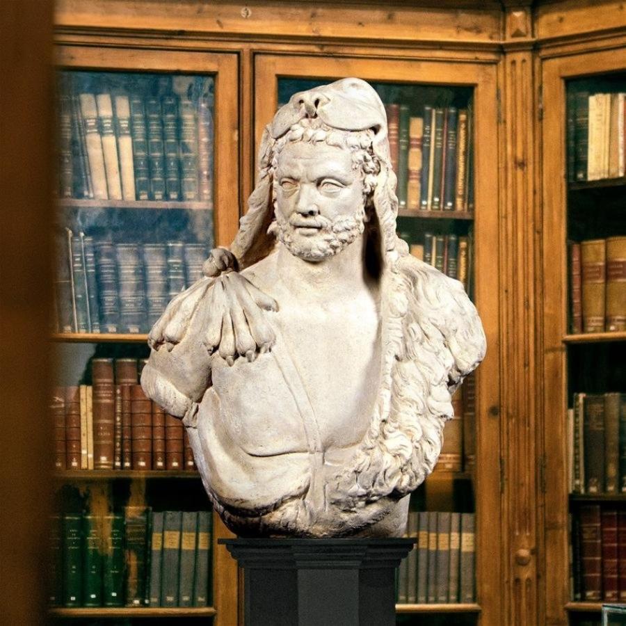 ネメアーの獅子を被った ヘラクレス 偉大な古代ギリシャ神話の英雄 胸像彫刻 装飾置物 輸入品 T1j007 浪漫堂ショップ 通販 Yahoo ショッピング