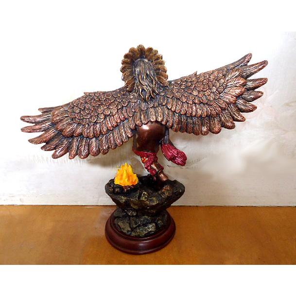 インディアン酋長像 樹脂製 約45cm