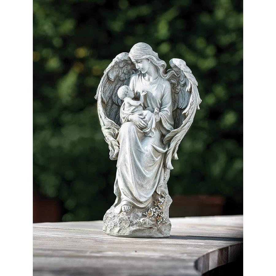 赤ちゃんを抱いている天使の彫像 ガーデンコレクション 宗教贈り物 屋内外装飾彫刻 ガーデンオブジェ 庭園装飾品 ホームデコ 輸入品 T1l010 浪漫堂ショップ 通販 Yahoo ショッピング