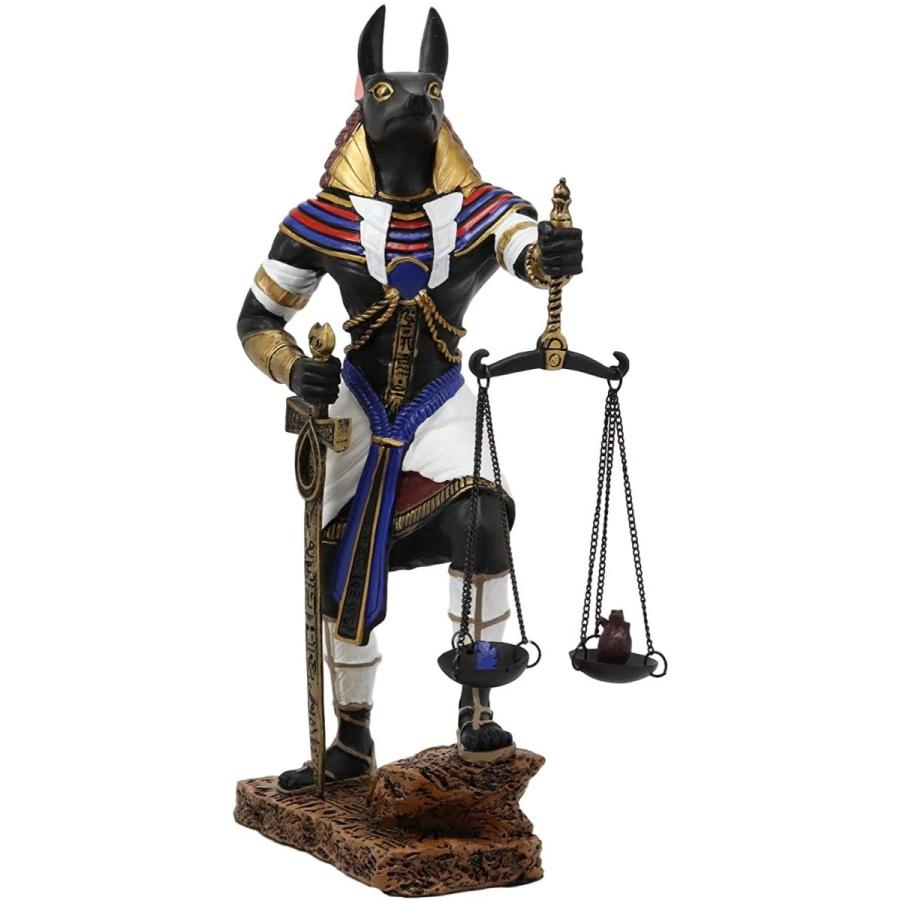 古代エジプト 正義の天秤と、破邪の剣を持った、アヌビス神 高さ 約25ｃｍ（ビビッドカラー）/ ナイル川（輸入品 古代エジプト  正義の天秤と、破邪の剣を持った、アヌビス神 高さ 約25ｃｍ（ビビッドカラー）/ ナイル川（輸入品 : 浪漫堂ショップ - 通販 -  Yahoo!ショッピング, image size:900x900