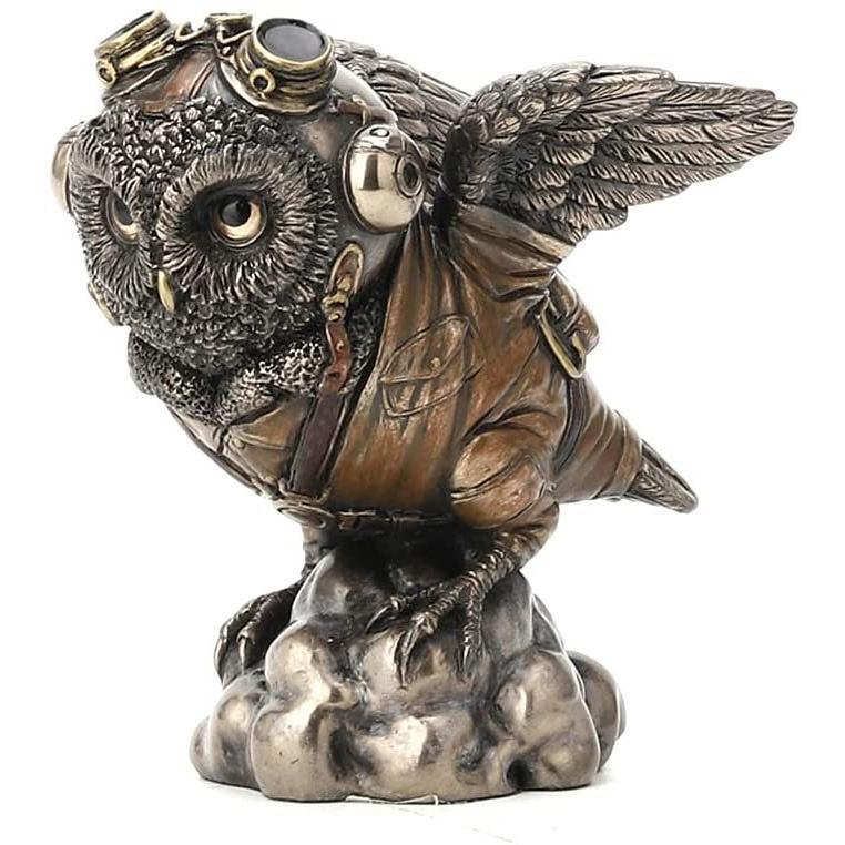 スチームパンク フライングエース飛行機乗り フクロウ アニマル