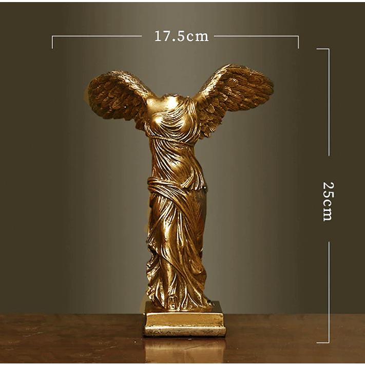 セール！即納！サモトラケのニケ像 ギリシャの勝利の女神 ゴールド色塗装仕上げ 23cm 輸入品 t1n021浪漫堂ショップ 通販 Yahoo!ショッピング
