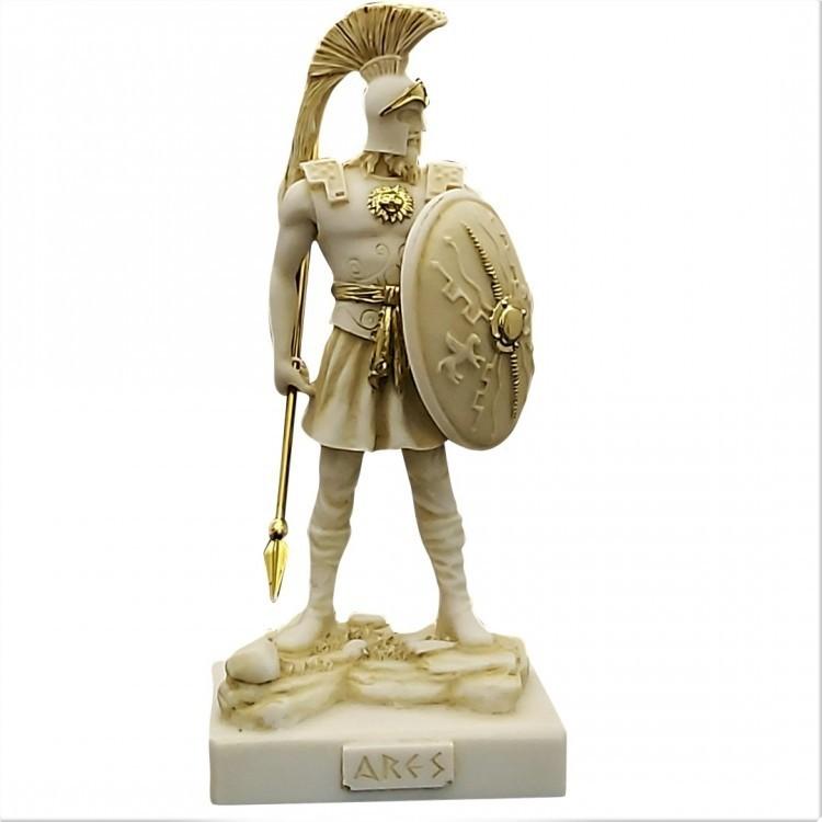 古代ギリシャ神話の戦闘の神 アレス（マーズ）約31cmの高さの彫像