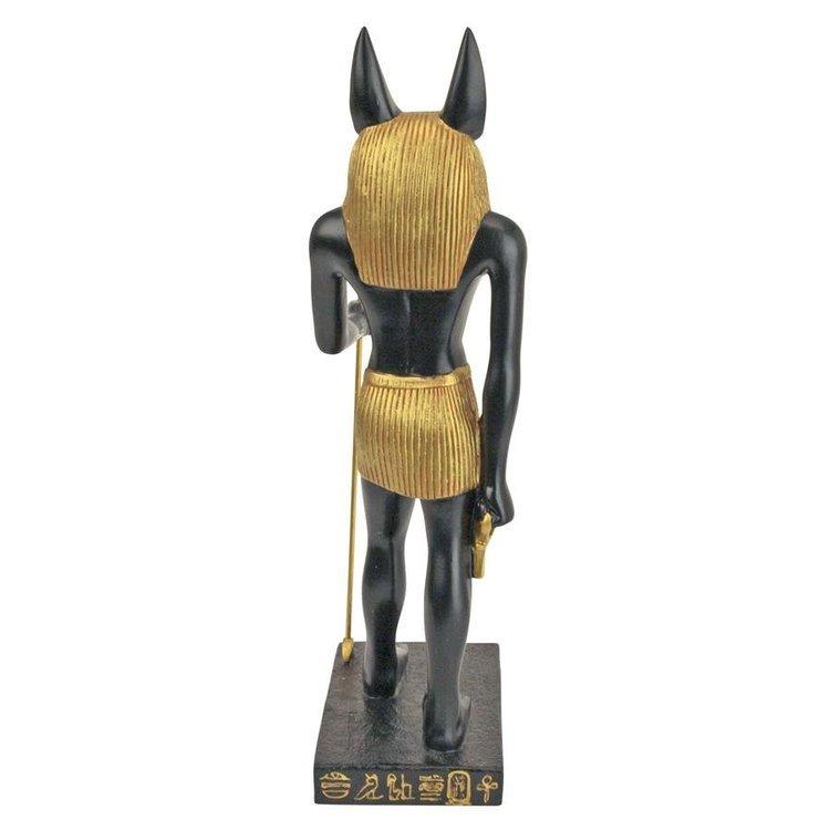 古代エジプト王国の冥界神 アヌビス彫像 ジャッカル彫刻、神殿 古代エジプト王国の冥界神 アヌビス彫像 ジャッカル彫刻、神殿
