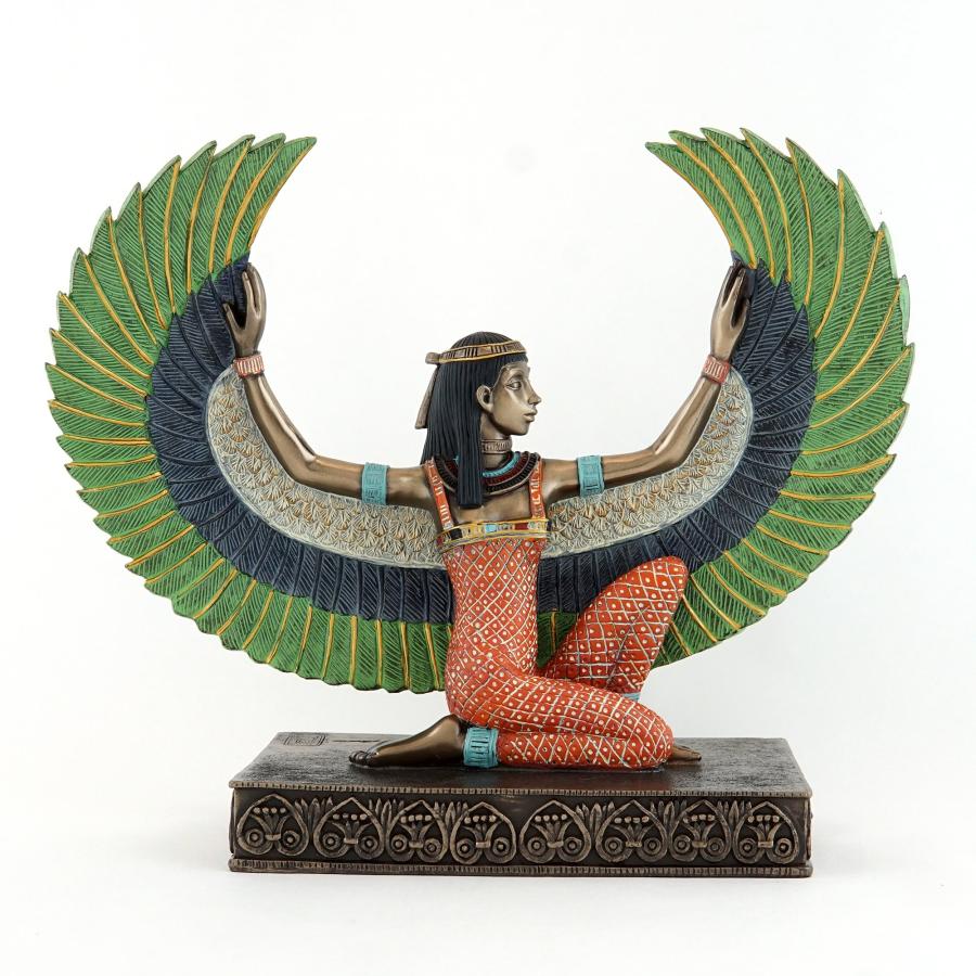 即納！古代エジプトの有翼イシス神魔法の女神彫像インテリア彫刻