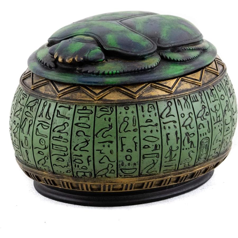 即納！古代エジプト スカラベとシンボル手描きジュエリーボックス彫像インテリア彫刻ピラミッド幸運プレゼント贈り物輸入品 |  | 01