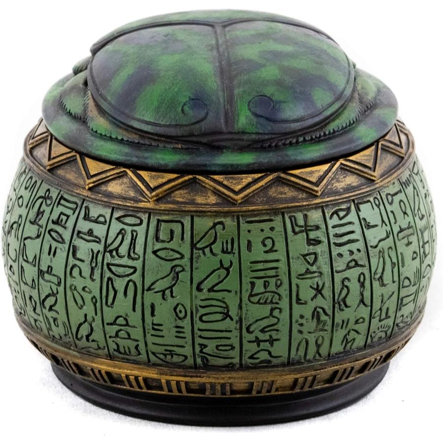 即納！古代エジプト スカラベとシンボル手描きジュエリーボックス彫像インテリア彫刻ピラミッド幸運プレゼント贈り物輸入品 |  | 02