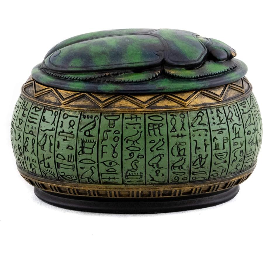 即納！古代エジプト スカラベとシンボル手描きジュエリーボックス彫像インテリア彫刻ピラミッド幸運プレゼント贈り物輸入品 |  | 03
