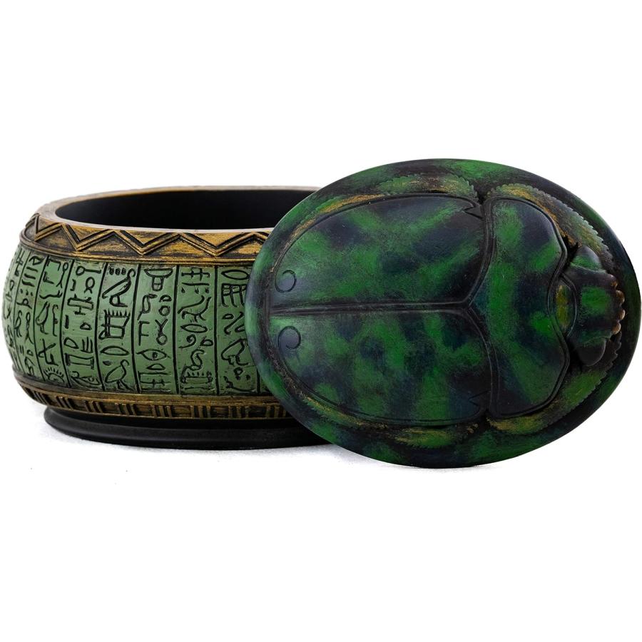 即納！古代エジプト スカラベとシンボル手描きジュエリーボックス彫像インテリア彫刻ピラミッド幸運プレゼント贈り物輸入品 |  | 05