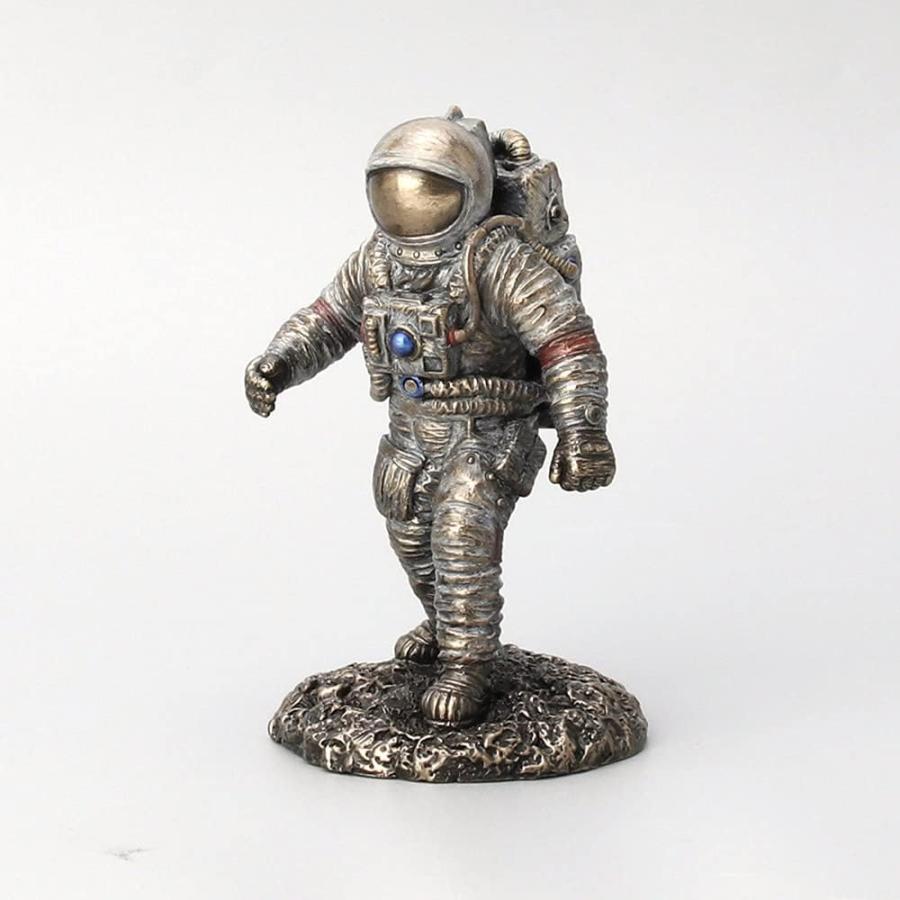 高さ12cm月面歩行する行宇宙飛行士レジン製彫像装飾彫刻置物宇宙科学