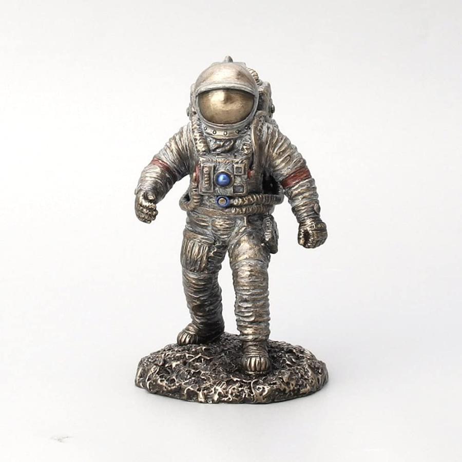 高さ12cm月面歩行する行宇宙飛行士レジン製彫像装飾彫刻置物宇宙科学
