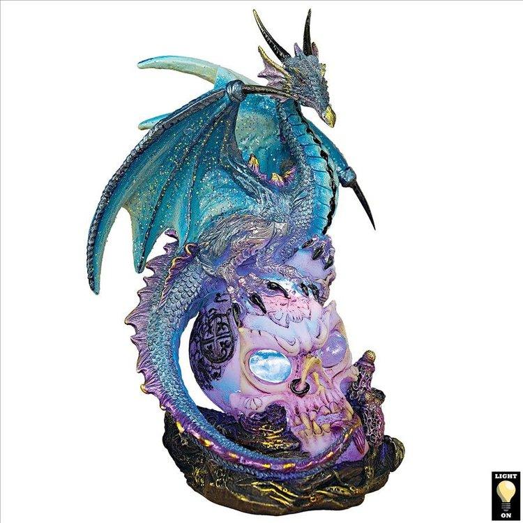 ドラゴンアサシンのイルミネーション彫像 アクセント置物フィギュア