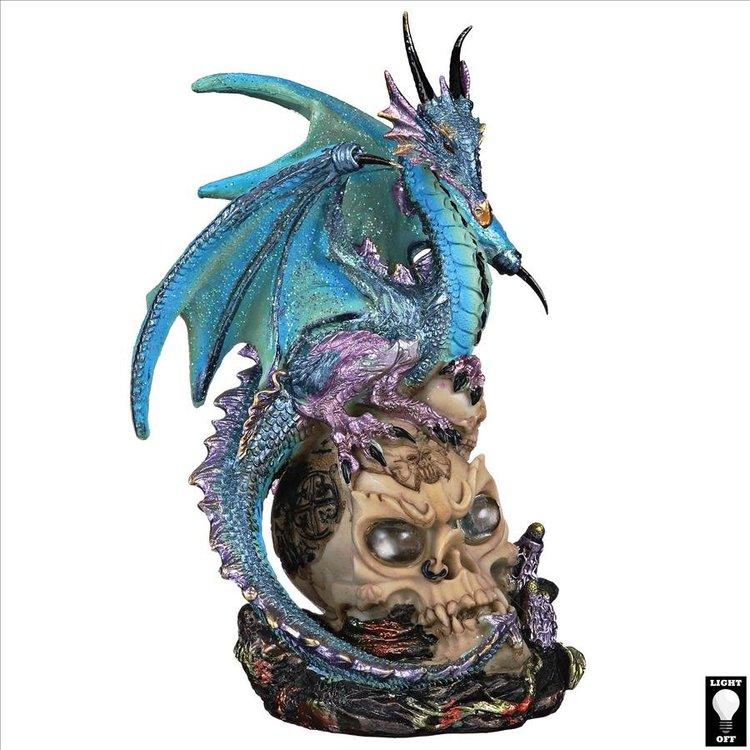 【美品！】ドラゴンオブイルミネーション ドラゴンアサシンのイルミネーション彫像 アクセント置物フィギュア