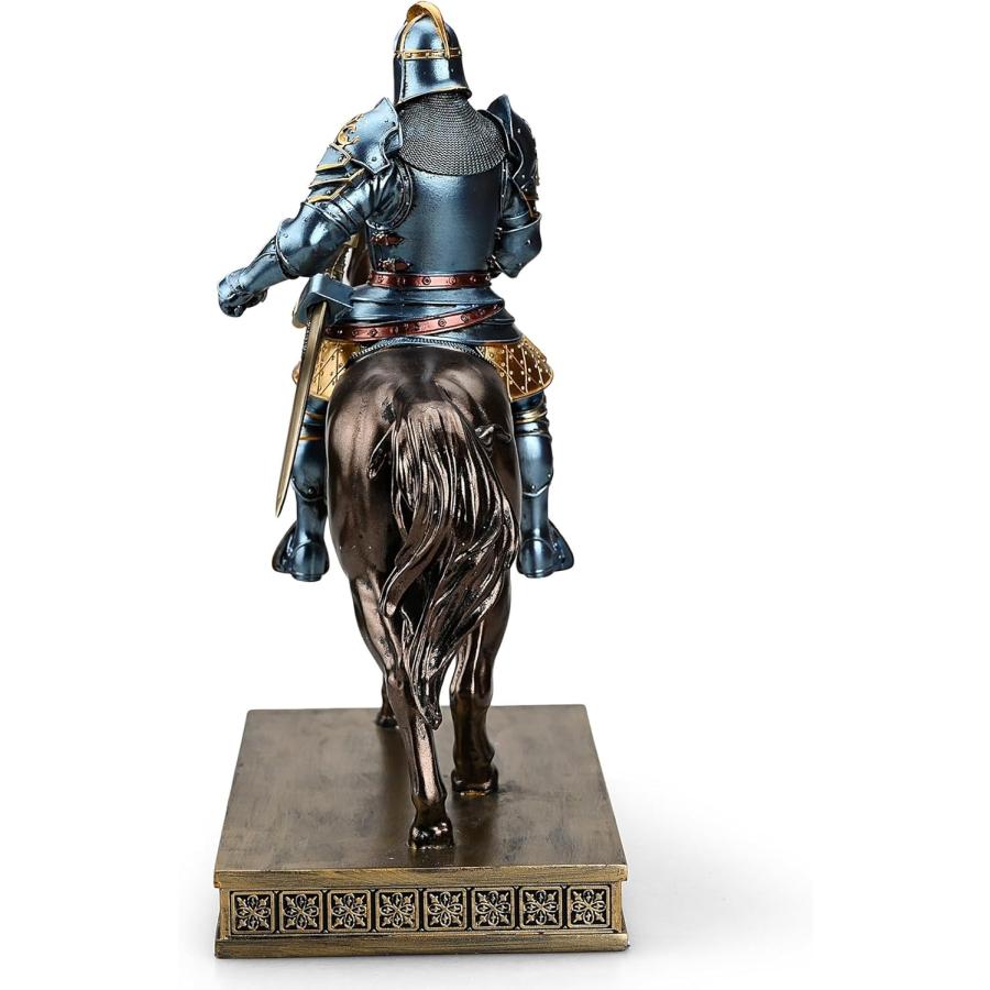 中世騎士王を守護する騎兵戦士剣士鎧騎士彫像金属剣レターオープナー