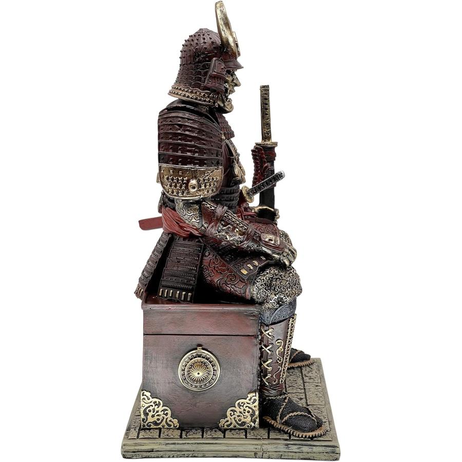 80年代★日本製★世界遺産 江戸時代 武者 武士 侍 新選組 誠 貯金箱 置物 80年代☆日本製☆世界遺産 江戸時代 武者 武士 侍 新選組 誠
