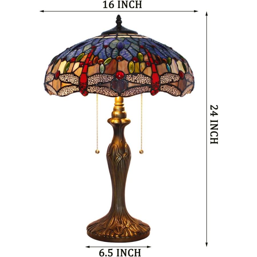 ティファニーブルー＆オレンジステンドグラストンボスタイル